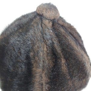 Vintage Faux Fur Beanie Hat, Made In USA